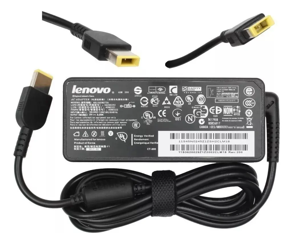 CARGADOR LE 20V 3.25A 65W PUNTA USB