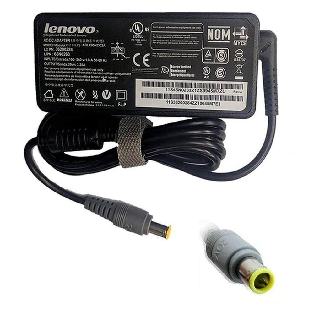 CARGADOR LENOVO 20V* 3.25A /PLUG 7.9*5.5MM/ PUNTA DE AGUJA