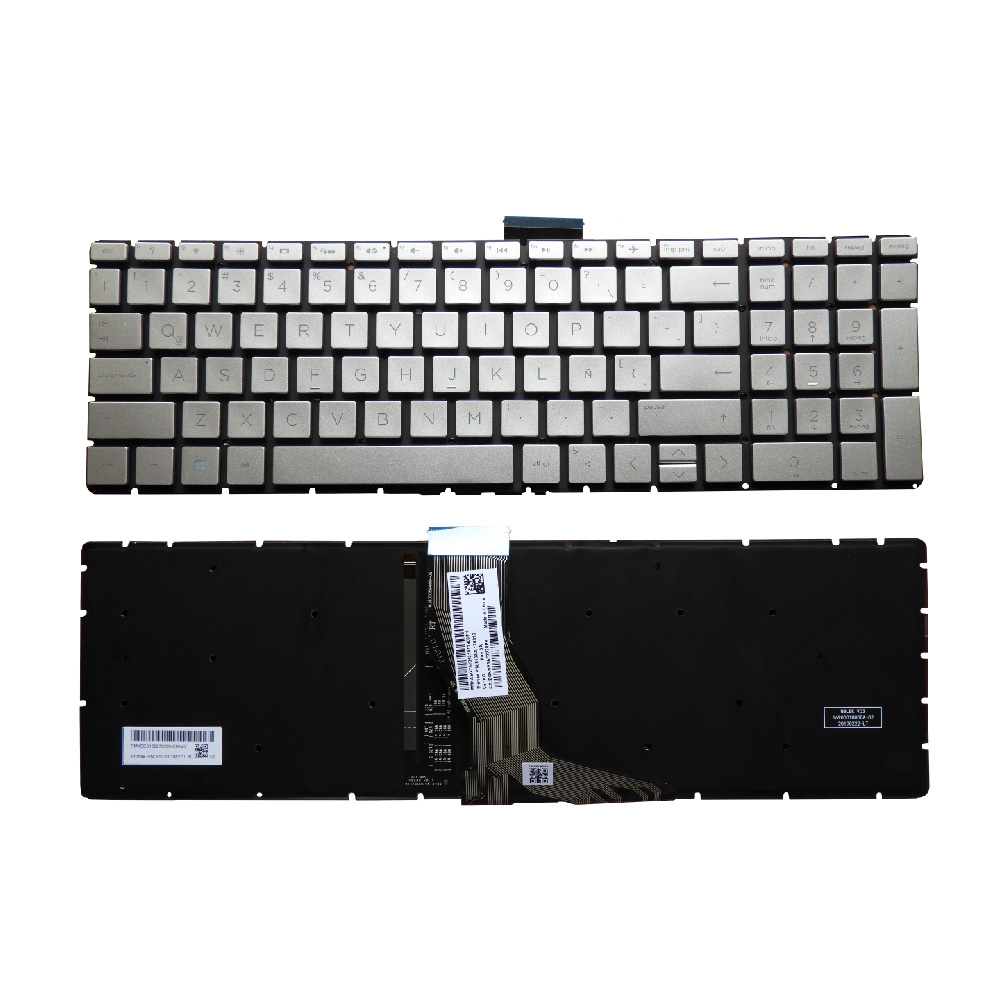 TECLADO HP 15-BS 15-BS003CL 15-BS013DX ESP E-R C/N INT PLATEADO