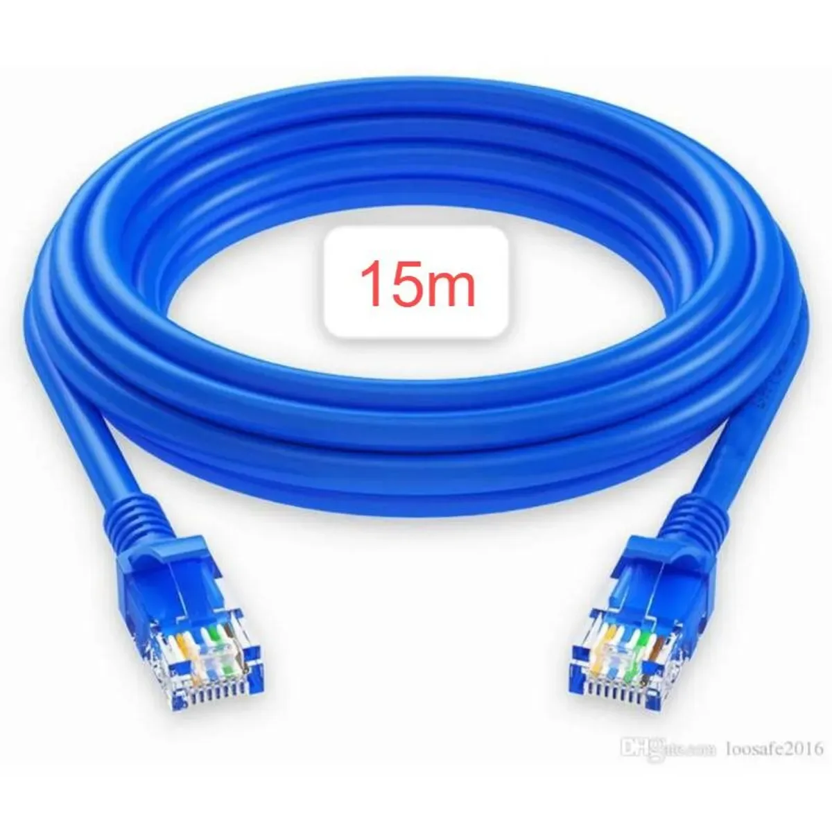 Cable Internet Red 15m Adaptador Rj45 CAT6 Ethernet UTP LAN Testeado