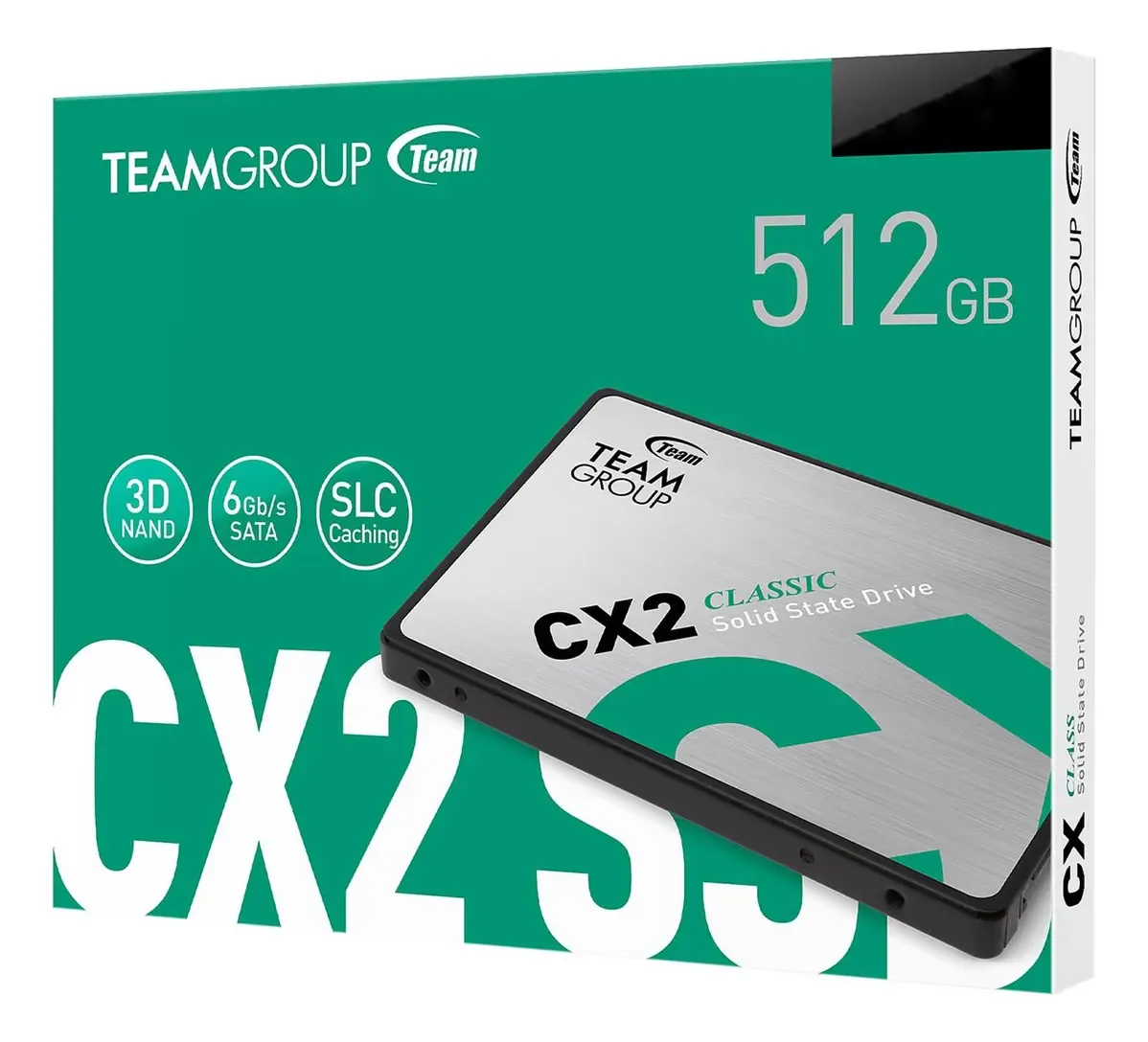 Hd Solido Teamgroup 512gb Ssd Cx2 Color Gris