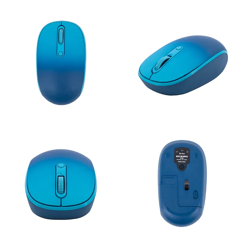 Mouse Inalámbrico Teros TE-1240S, 2.4GHz, 4 Botones, USB, Color Azul