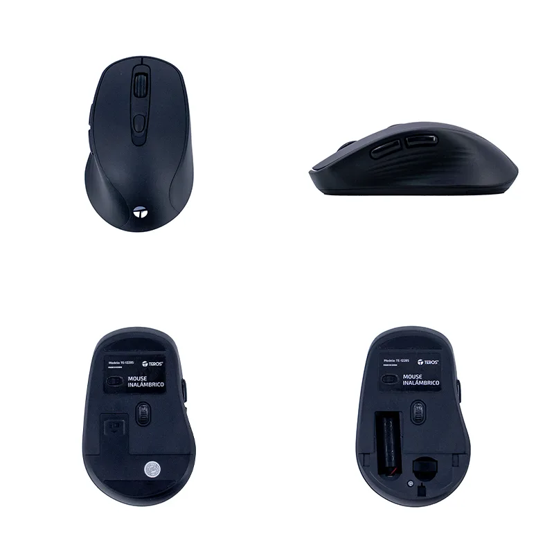 Mouse Inalámbrico Teros Te-1228s, 6 Botones, 2.4ghz, Usb