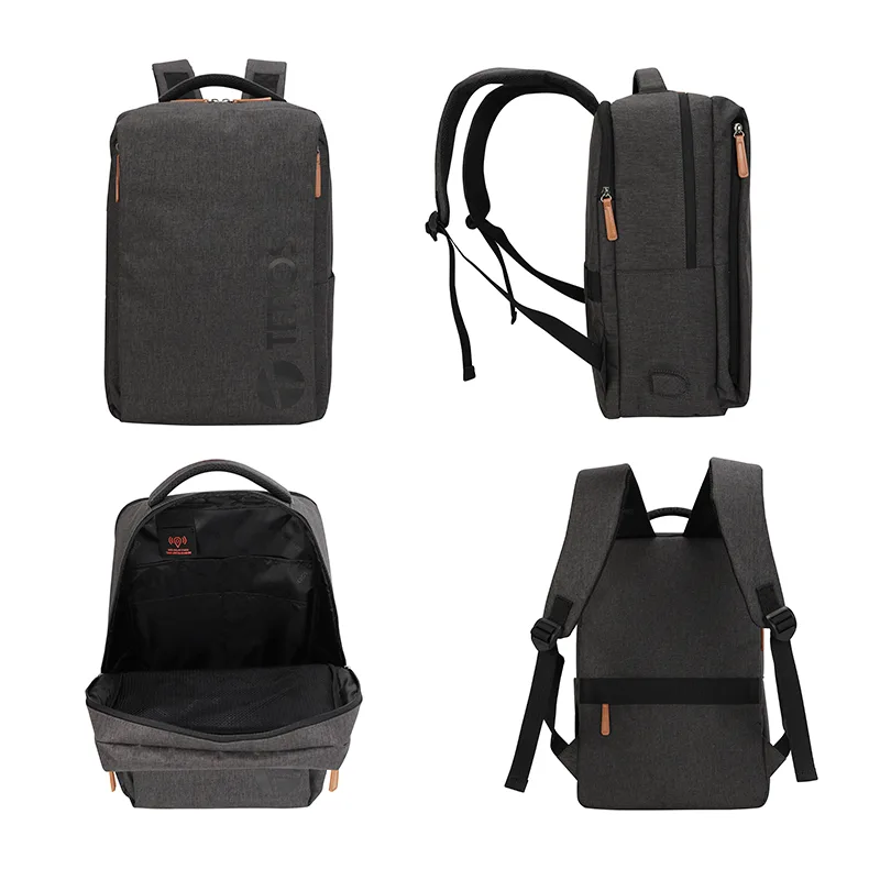 Backpack TEROS City III TE-9045GR, para Notebooks de hasta 15.6", Gris