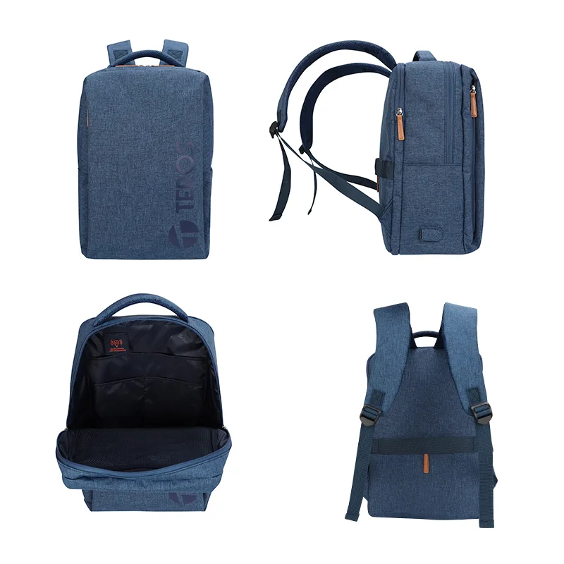 Backpack TEROS City III Navy TE9048NV, para Notebooks de hasta 15.6", Azul