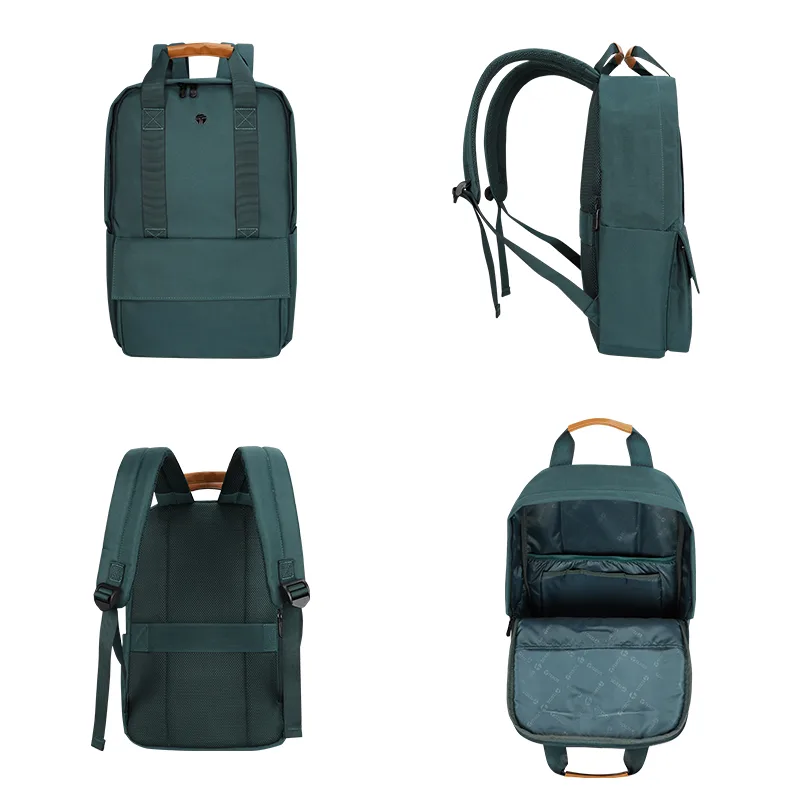 Backpack TEROS City II TE-9032GR, para Notebooks de hasta 15.6", Verde