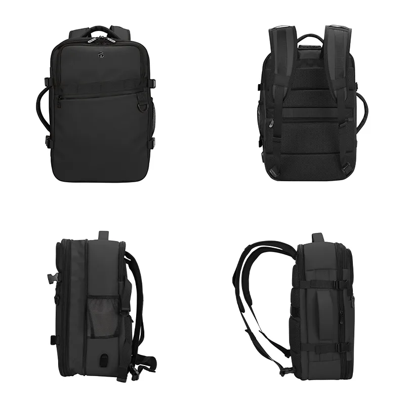 Travel Backpack TEROS TE-9037BK, para Notebooks de hasta 15.6", Negro