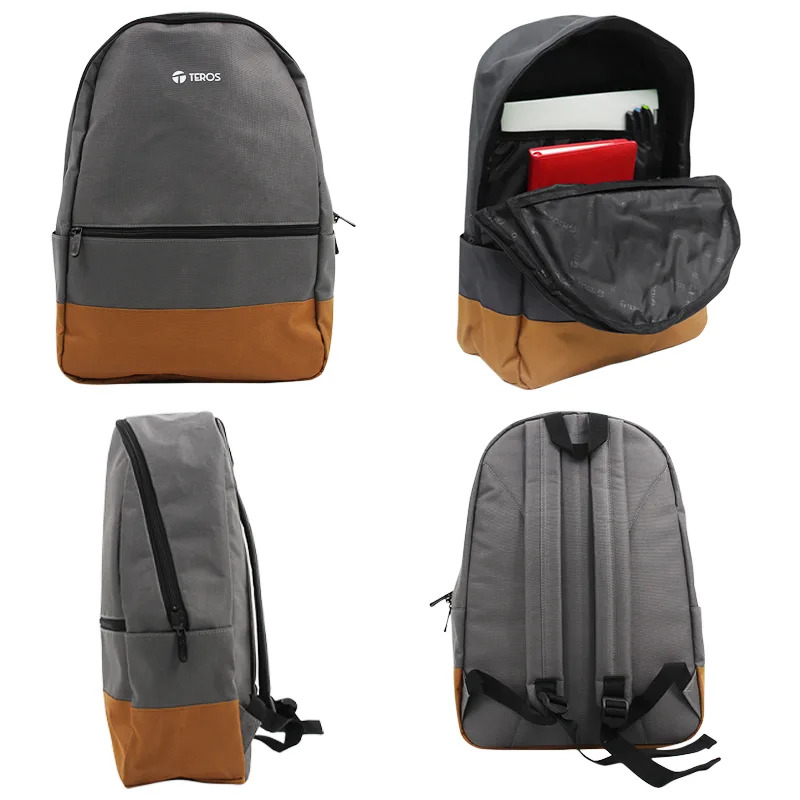 Backpack TEROS Nova TE-ACS9020GR, para Notebooks de hasta 15.6", Gris/Marrón